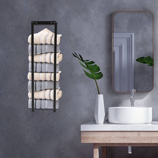 JOYDING 28.74" H Towel Rack Bathroom Towel Storage Wall Mounted Towel